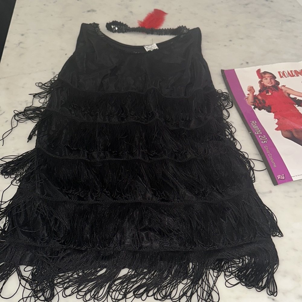 - Balera Small Adult Large Black Fringe Roaring 20s